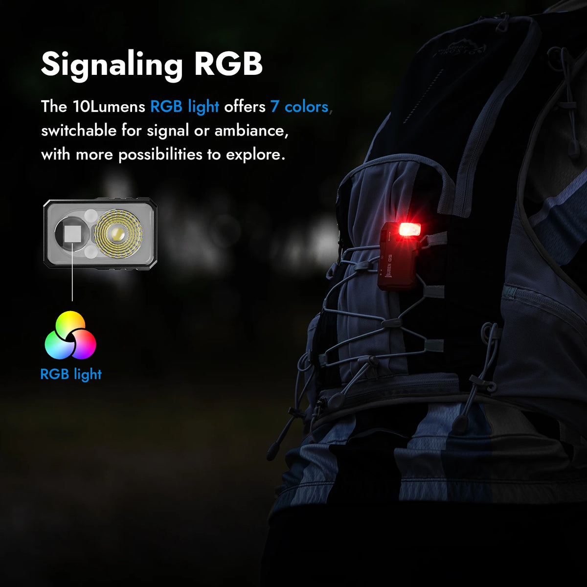 Multi-Color Magnetic EDC Keychain Flashlight
