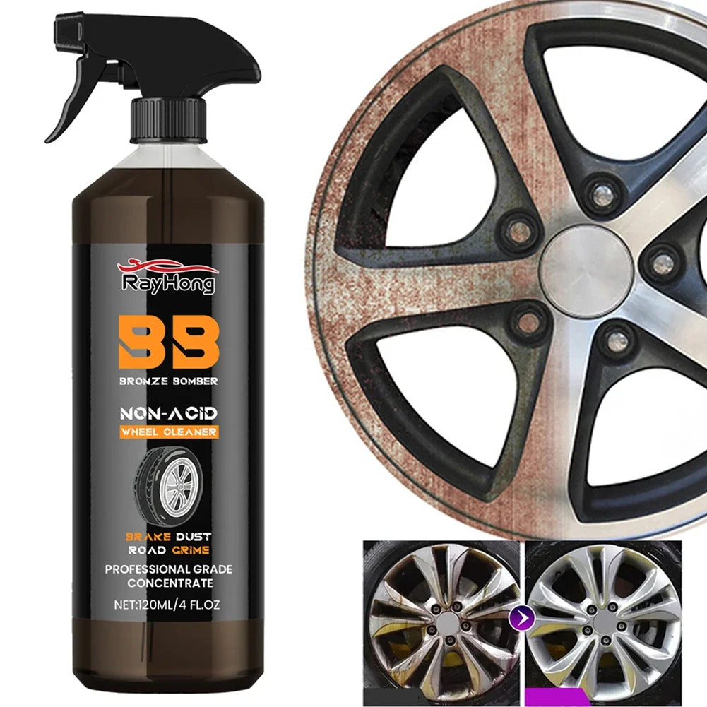 Powerful Wheel & Tire Cleaner Spray 4oz (120ml)