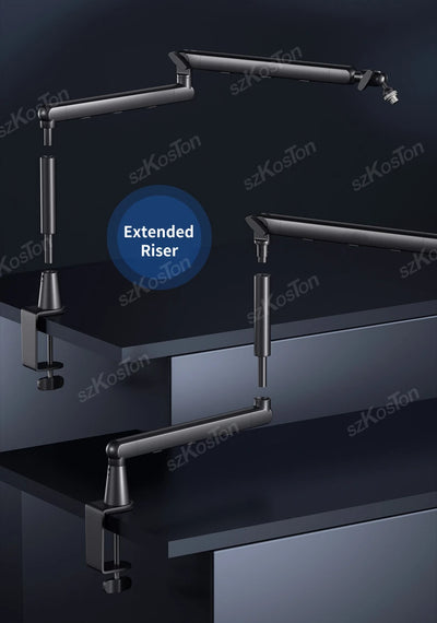 Professional Low-Profile Adjustable Microphone Boom Arm