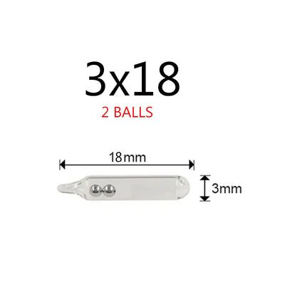 Fishing Glass Rattle Tubes Set – 100PCS