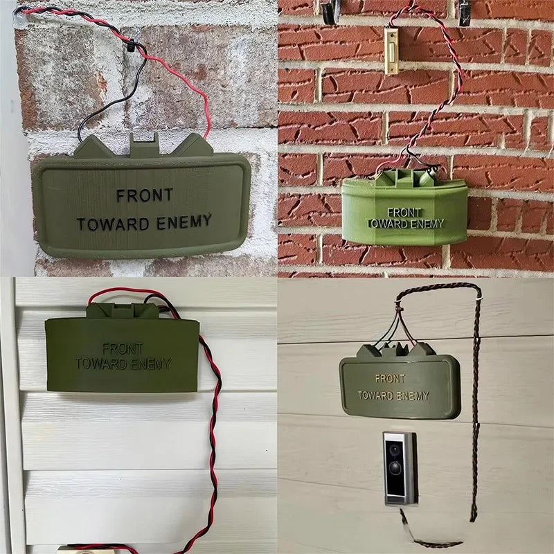 Ring Cam Claymore Mine Fake Prank Sign