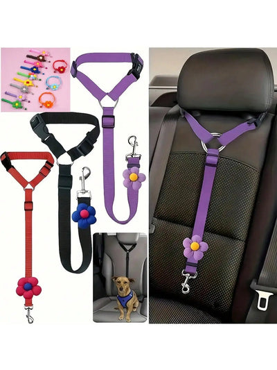 Adjustable Pet Car Seat Belt (T)