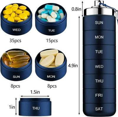 Stackable Waterproof Pill Organizer
