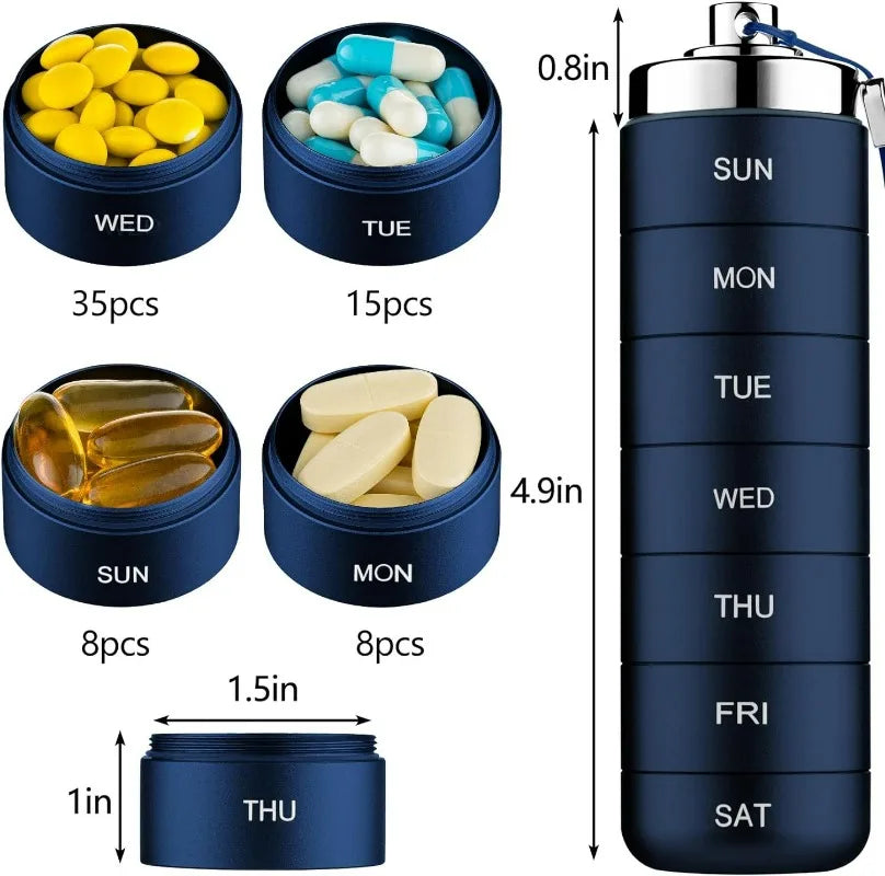 Stackable Waterproof Pill Organizer