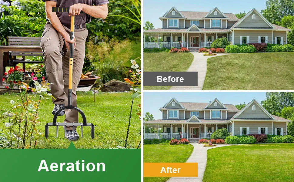 Manual Lawn Aerator Tool