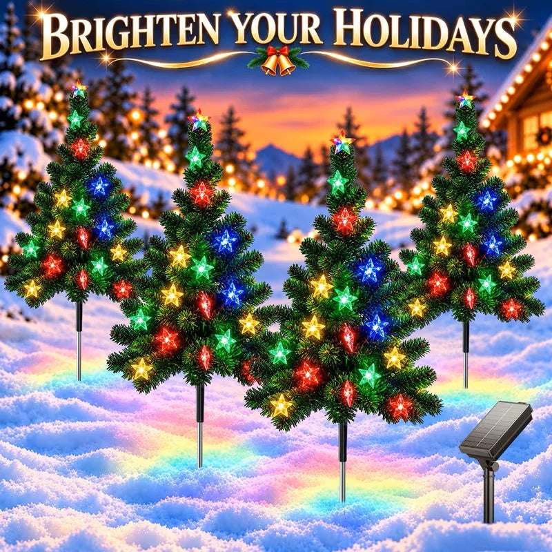 Solar Christmas Tree Lights – Color Changing
