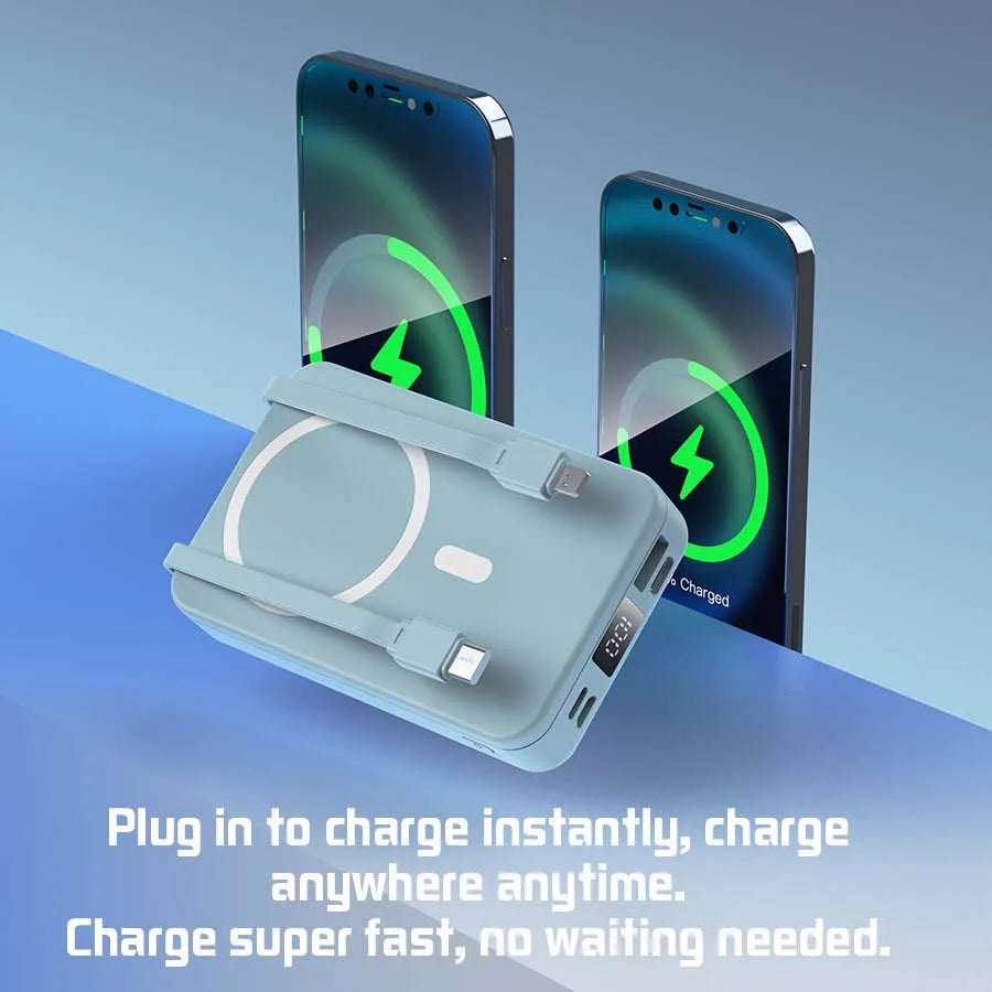 10,000mAh Magnetic Wireless Power Bank & Kickstand