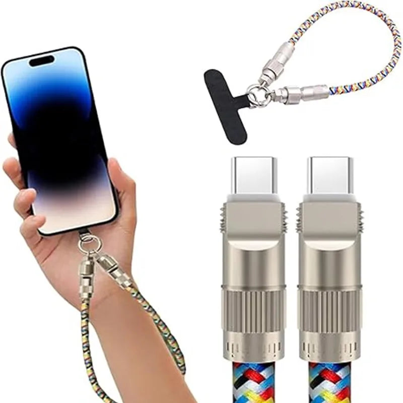 2-in-1 Phone Lanyard & 60W Fast Charging Cable