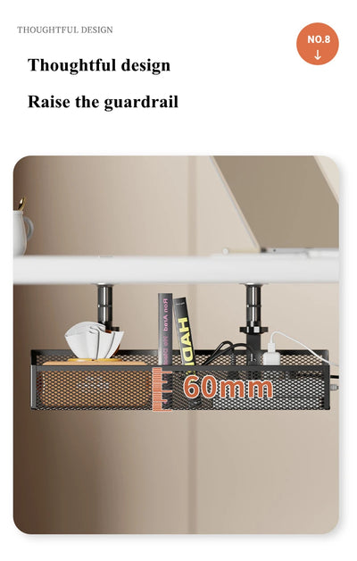 No-Drill Under Desk Cable Management Tray
