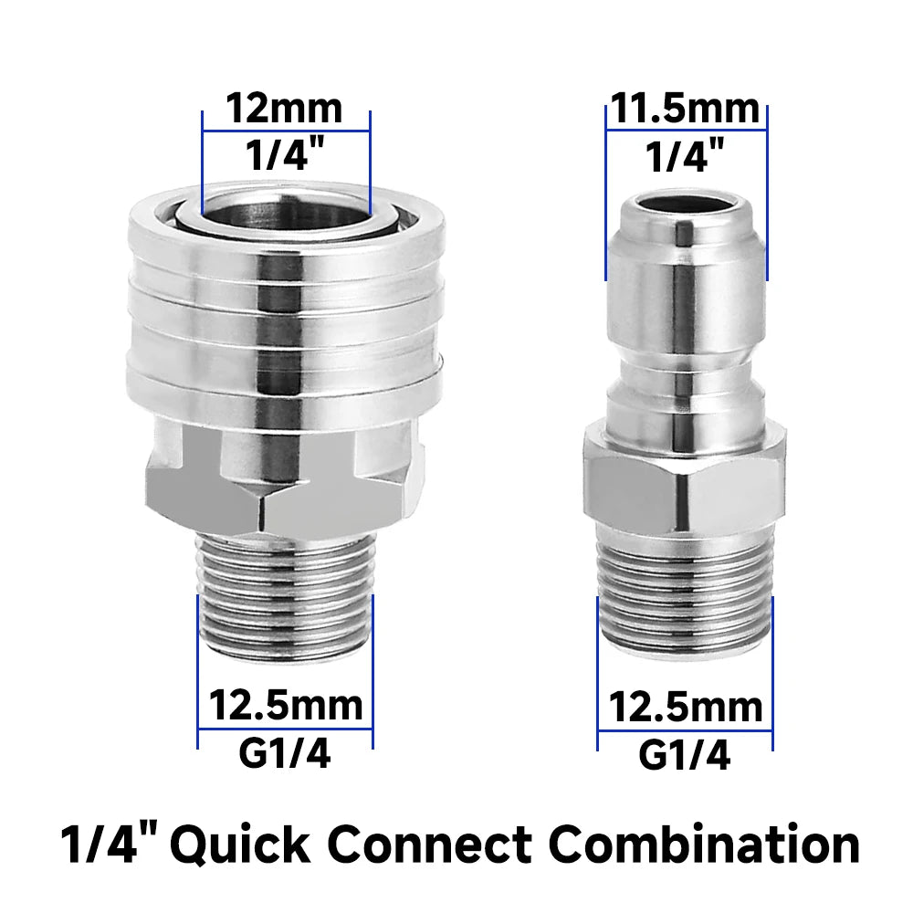 1/4" Pressure Washer Quick Connect Adapter Set