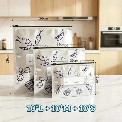 Reusable Aluminum Foil Food Storage Bags