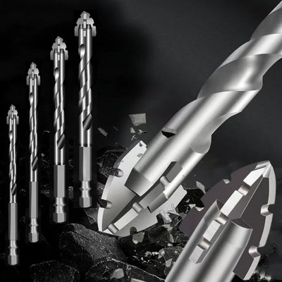 Titanium Masonry Drill Bits with 1/4" Hex Shank