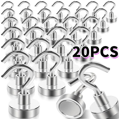 Heavy-Duty Rare Earth Neodymium Magnetic Hooks