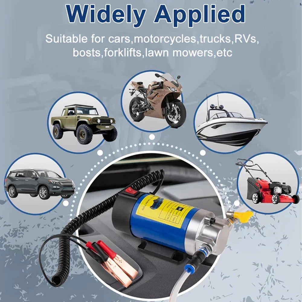 12V Electric Motor Oil & Diesel Transfer Pump