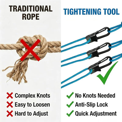 6-Pack Heavy-Duty Roller Rope Tensioners