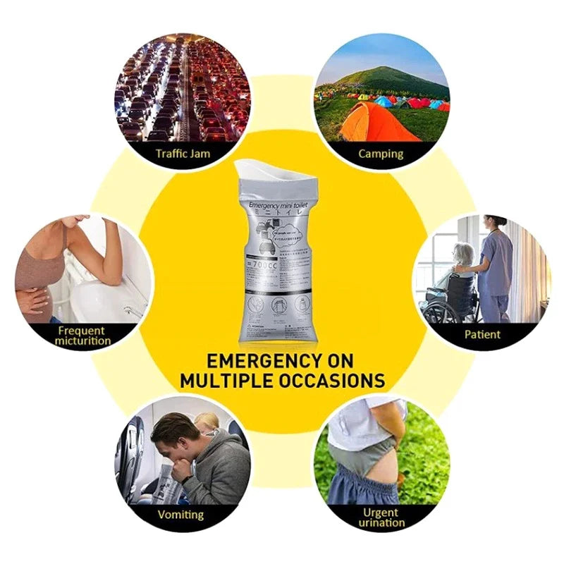 Portable Emergency Urine Bags (700ml) (I)
