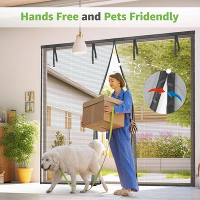 Magnetic Garage Screen Door for 2-Car Garage