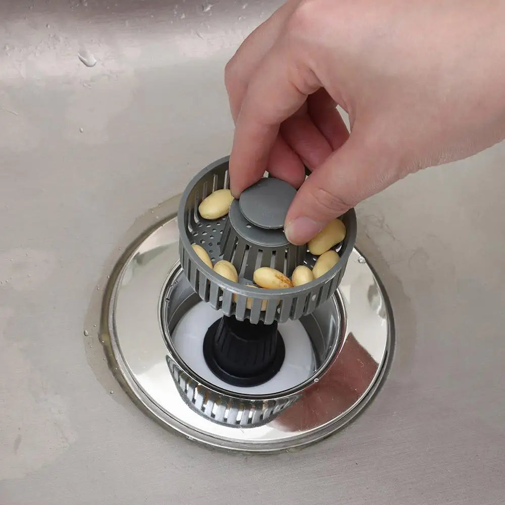 3-in-1 Kitchen Sink Drain Strainer & Stopper