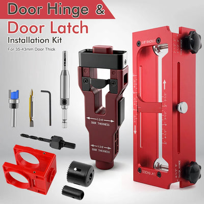 Adjustable Door Hinge Installation Jig Kit