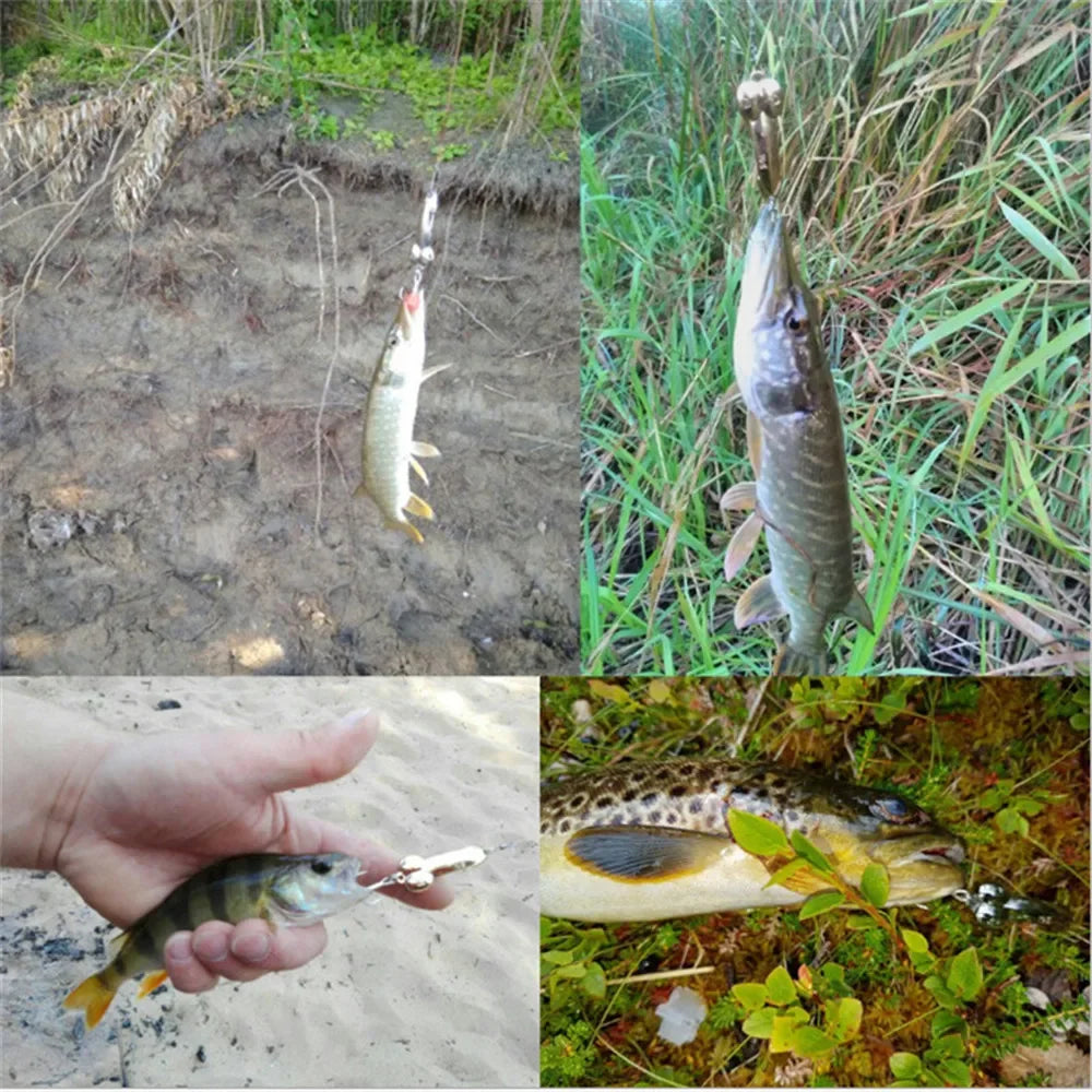 12PCS Metal Fishing Spoon Lure Set
