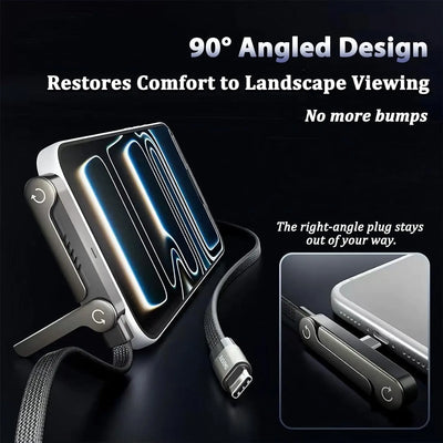 240W Fast Charging Cable with Phone Stand