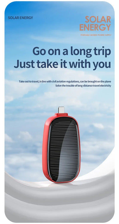 SolarKey Mini Power Bank 1200mAh