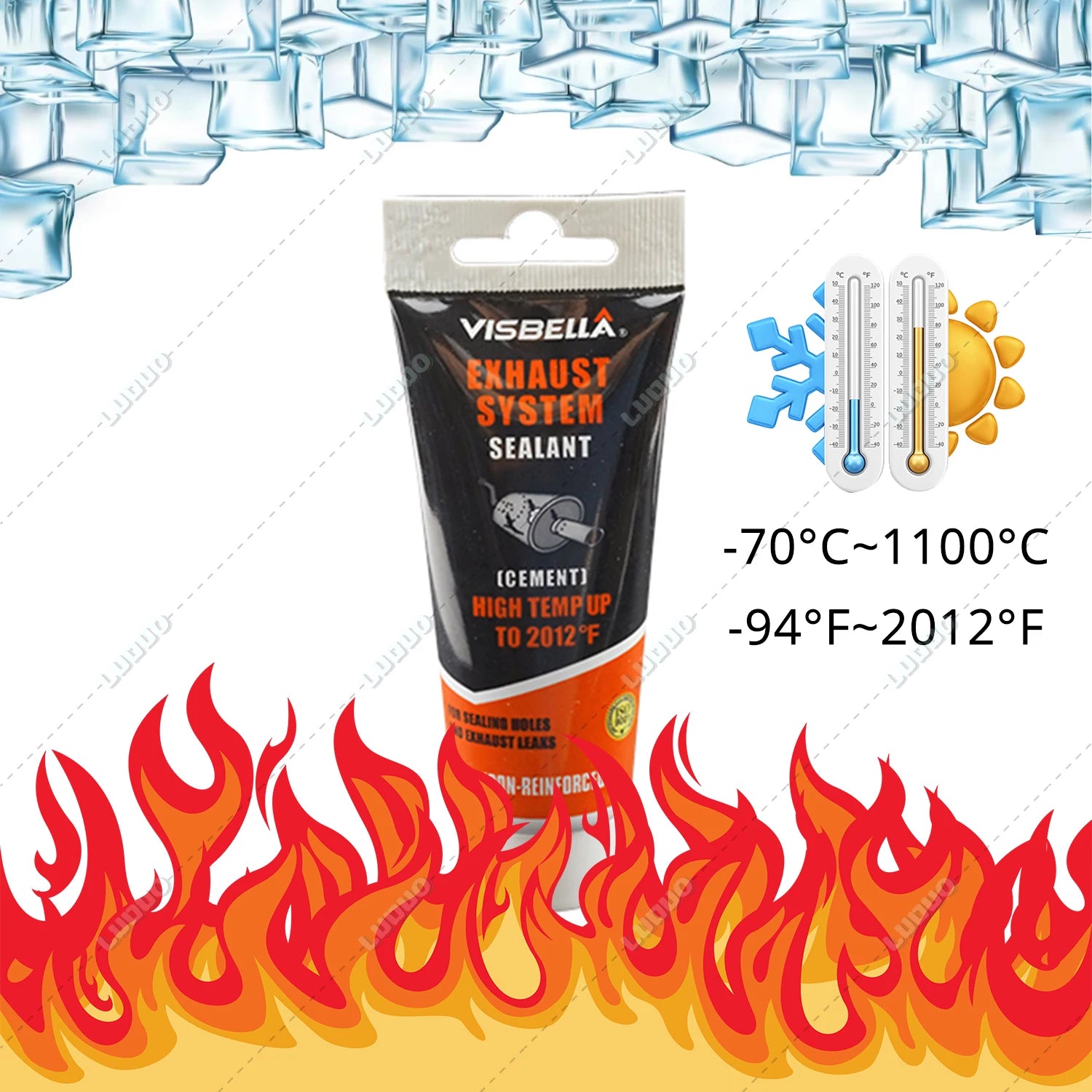 High-Temp Exhaust Pipe Repair Glue