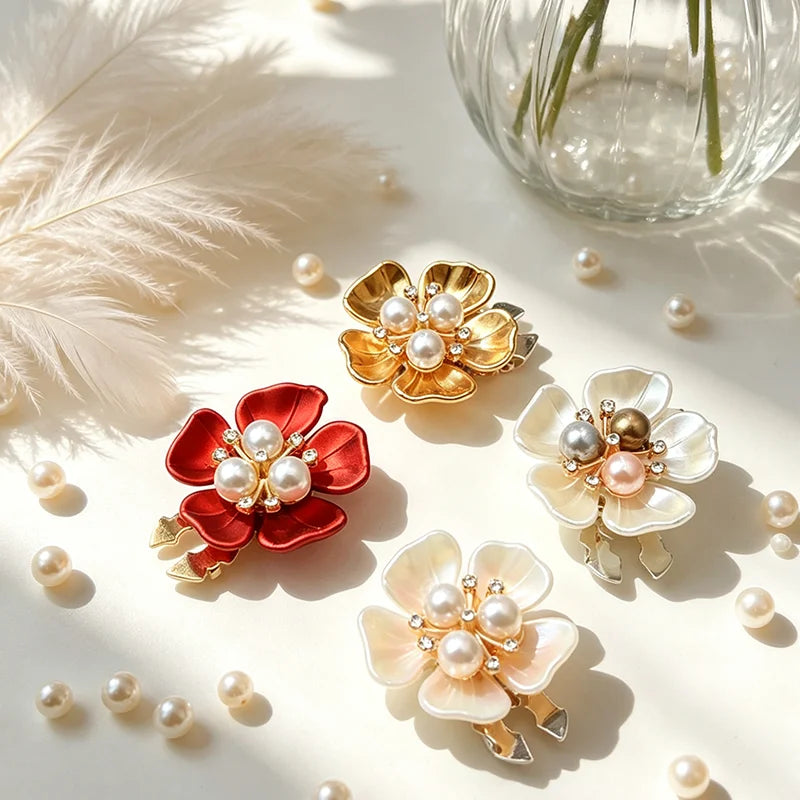 Elegant Flower Button Covers for Shirts & Blouses – 2PCS