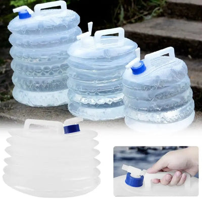 Folding Water Bucket with Faucet (T)