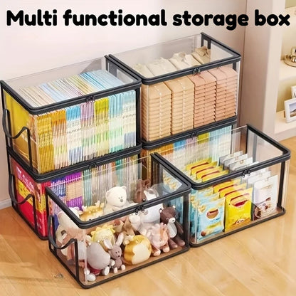 2-Pack Foldable Clear Storage Boxes (N)