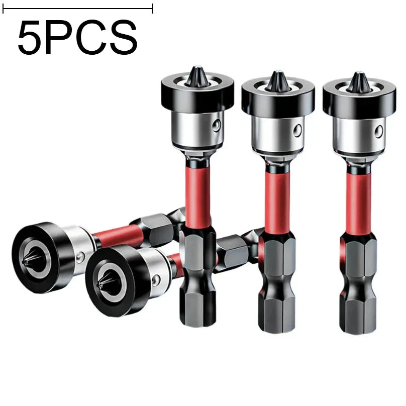 5 Pack Positioning Screwdriver Bits