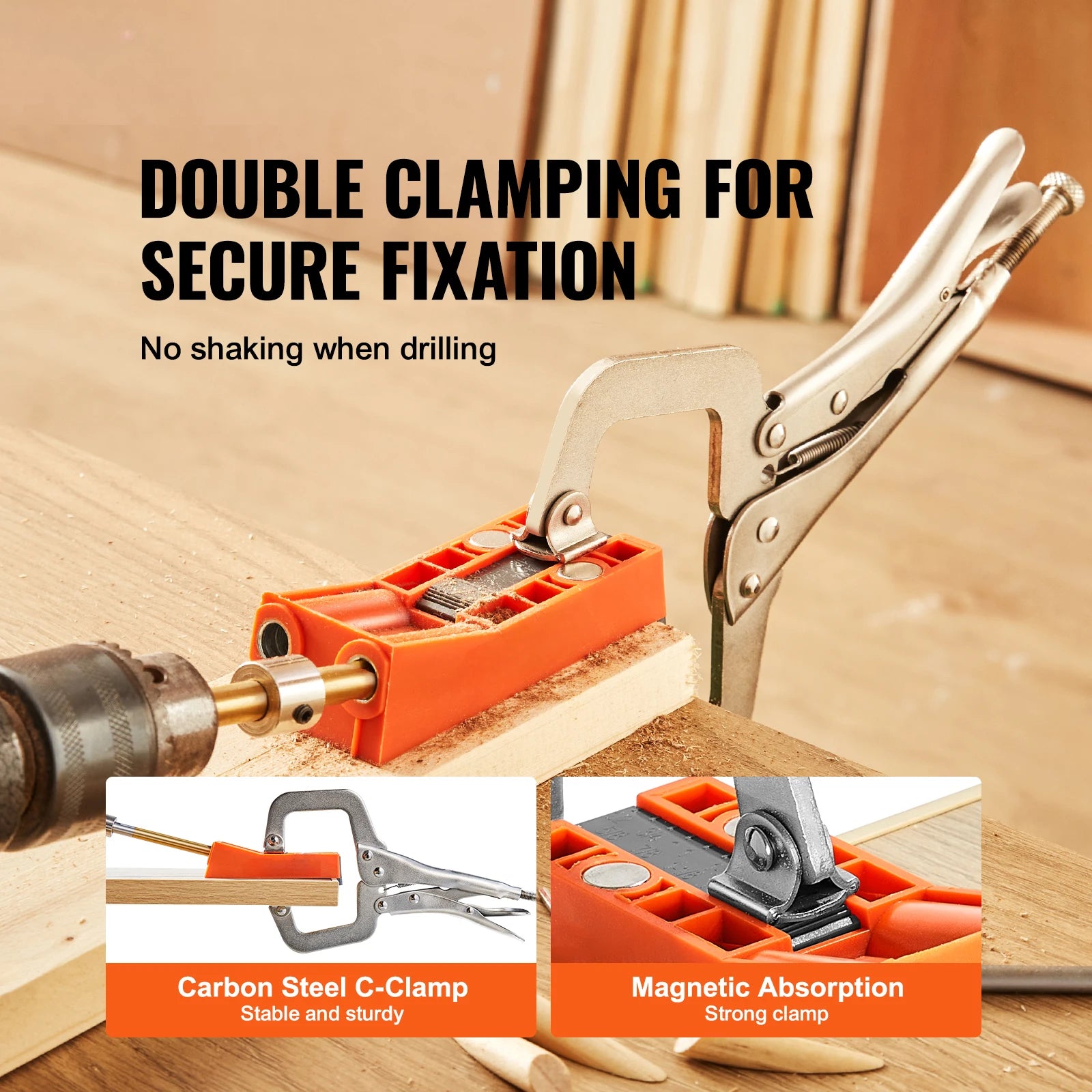 Pocket Hole Jig Kit with 56 Pieces