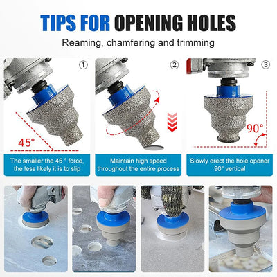 Diamond Step Drill Bit Set