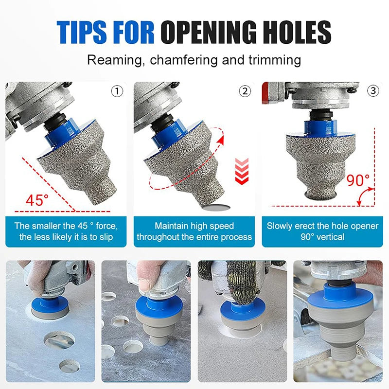Diamond Step Drill Bit Set