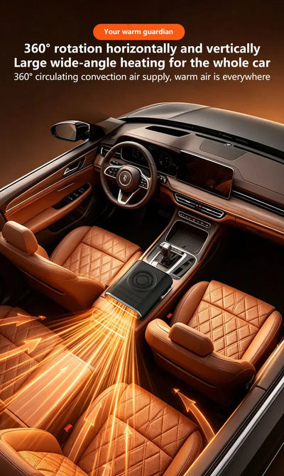 Calefactor y ventilador descongelador portátil para coche ThinkPlus 12V
