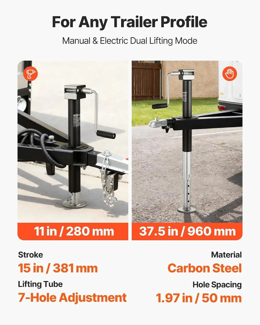 5000 lbs A-Frame Trailer Jack