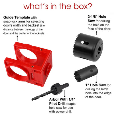 Professional Door Lock Installation Kit