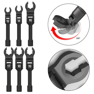 6PCS Universal Tubing Wrench Set