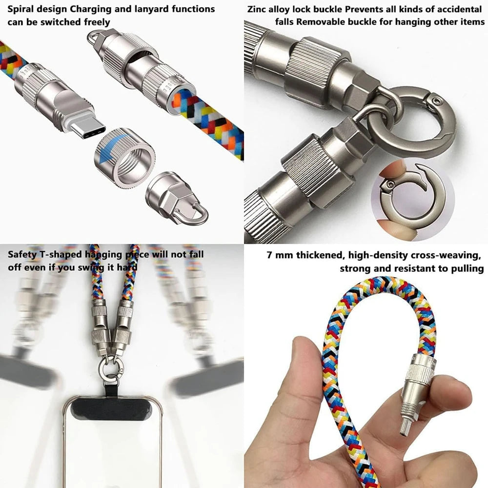2-in-1 Phone Lanyard & 60W Fast Charging Cable