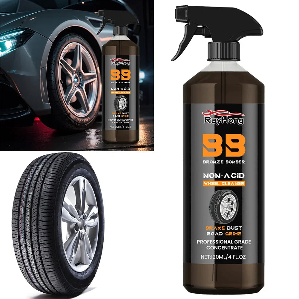 Powerful Wheel & Tire Cleaner Spray 4oz (120ml)