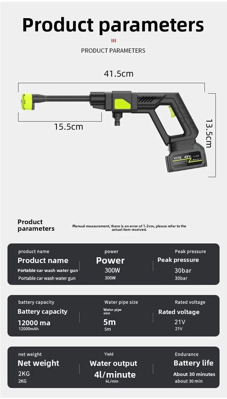 Cordless High Pressure Washer