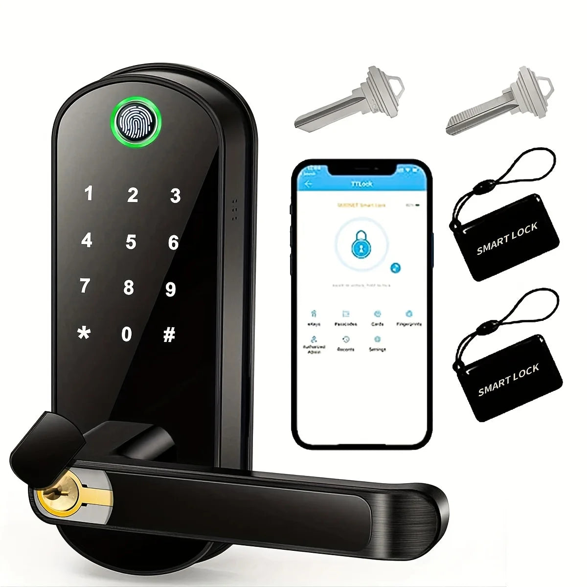 Smart Fingerprint Keyless Door Lock
