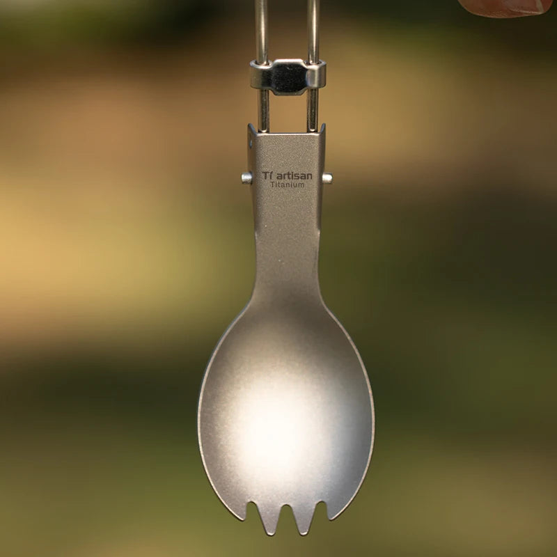 Titanium Foldable Cutlery Set