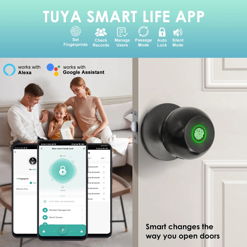 Smart Keyless Entry Door Lock (3-in-1)