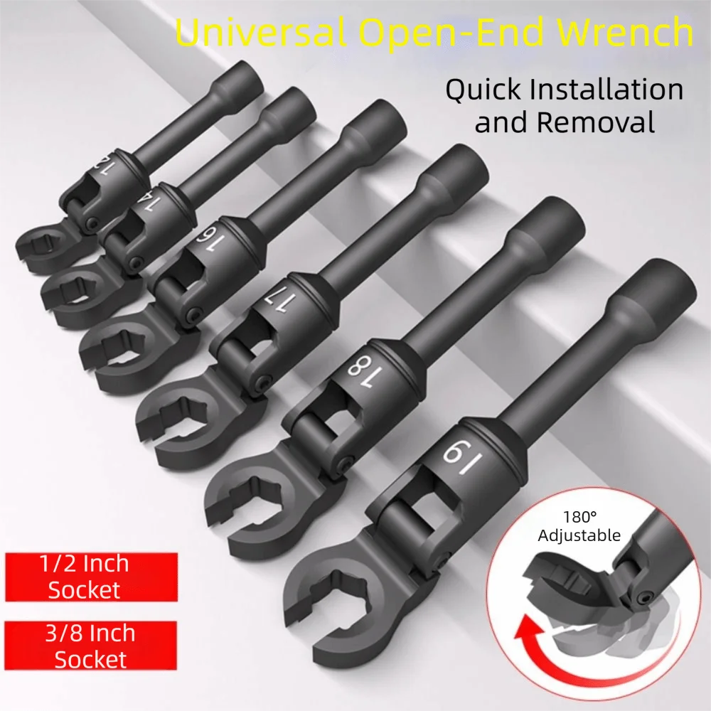 6PCS Universal Tubing Wrench Set