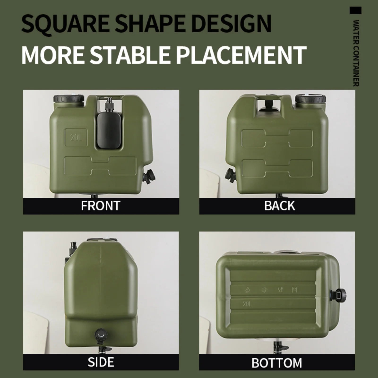 Portable Camping Water Bag 15/20L with Faucet