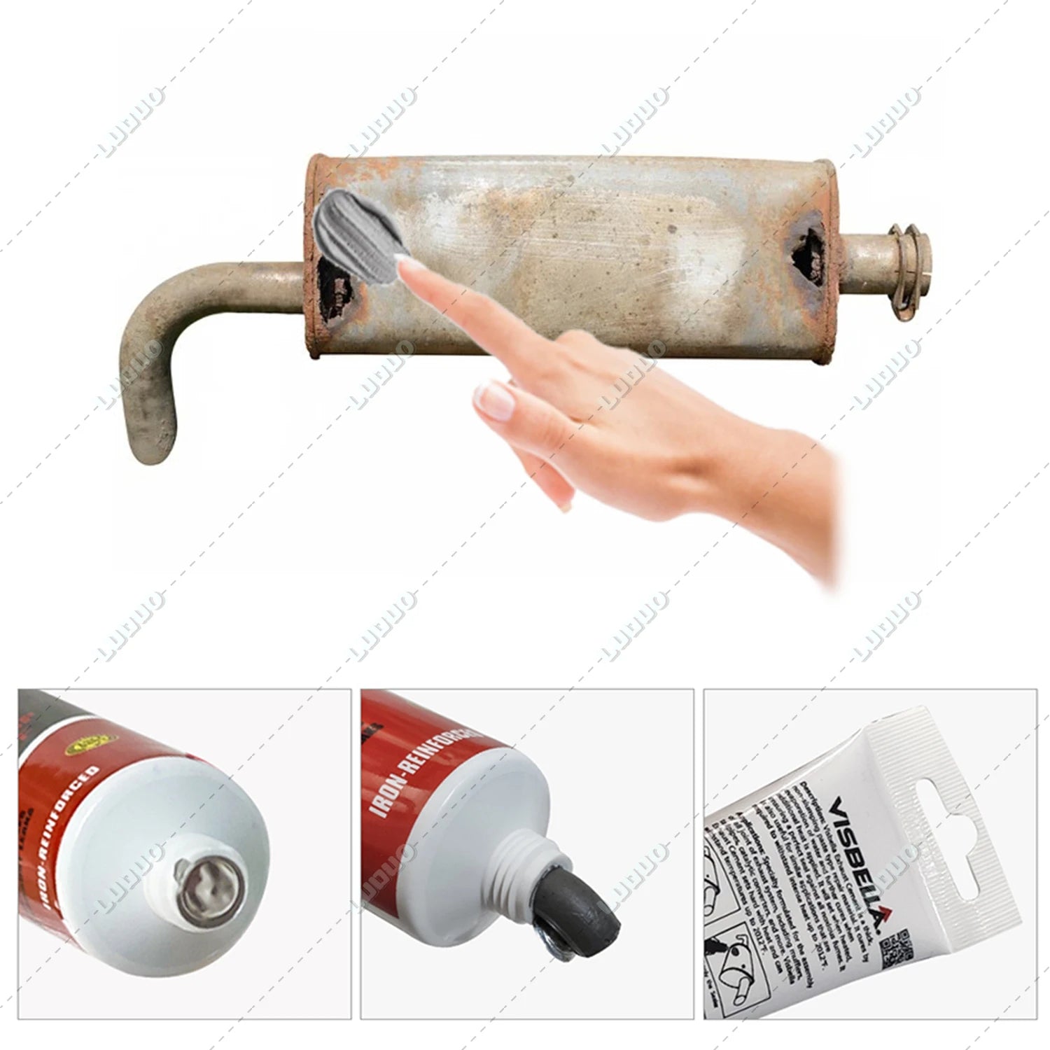 High-Temp Exhaust Pipe Repair Glue