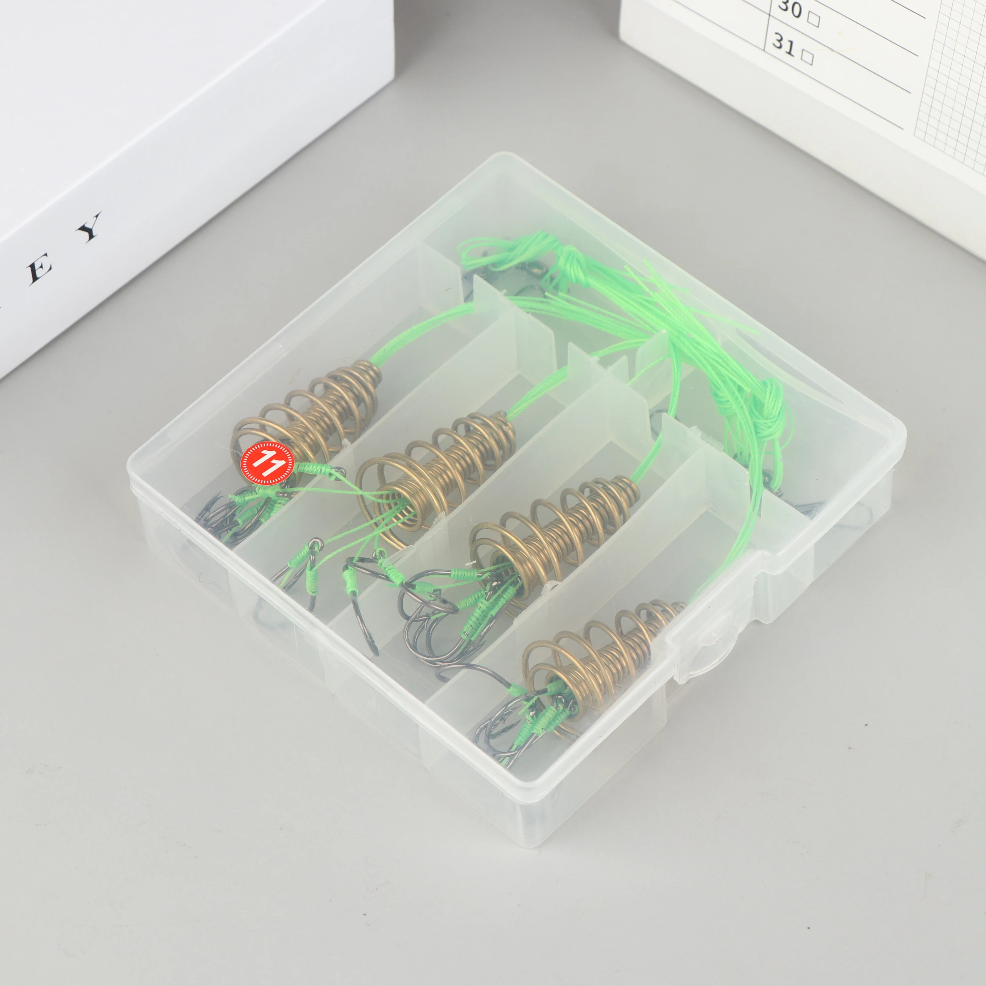 4PCS Explosive Carp Spring Hook Set
