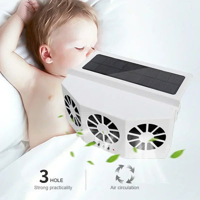 Triple Window Car Fan