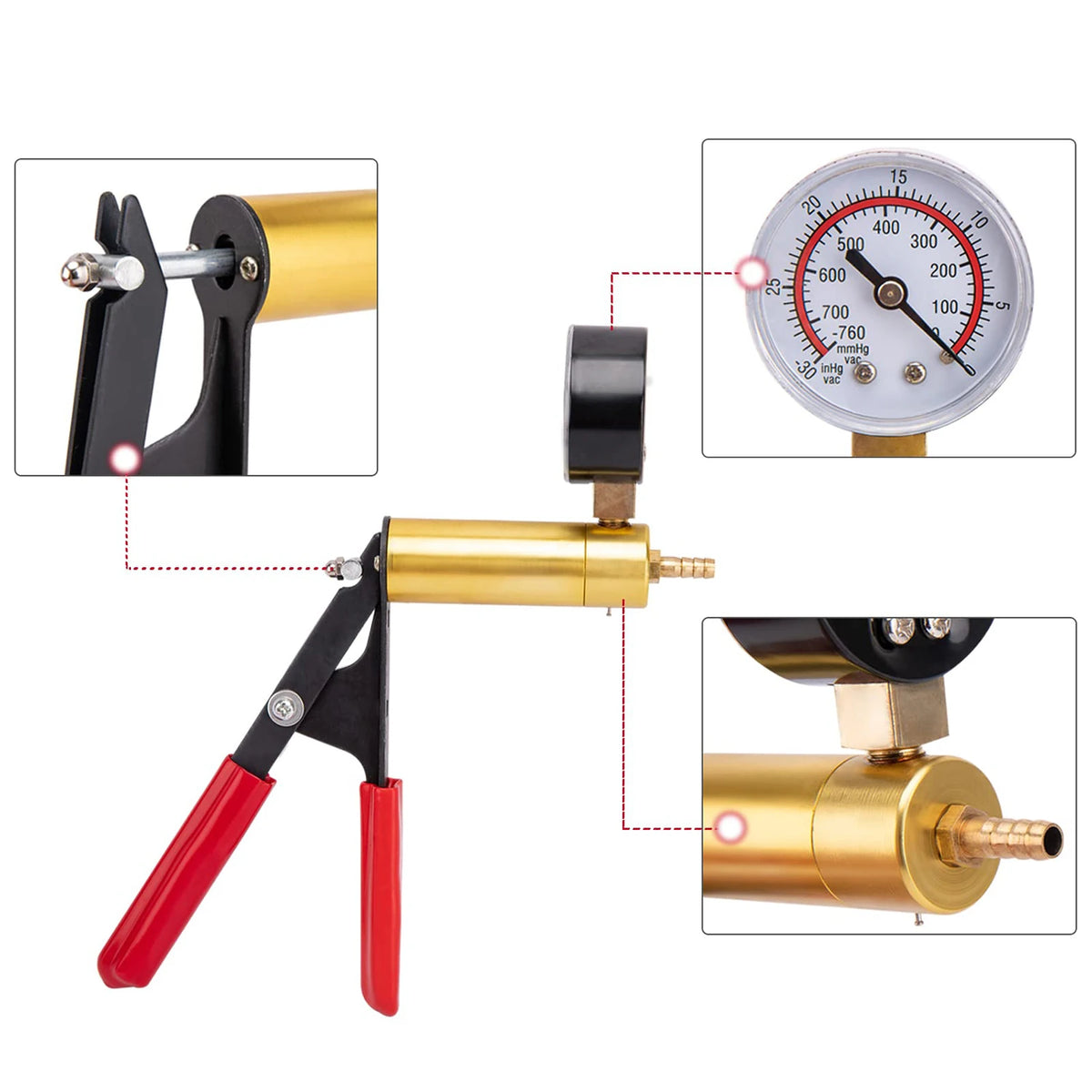 2-in-1 Handheld Brake Bleeder & Vacuum Pump Kit